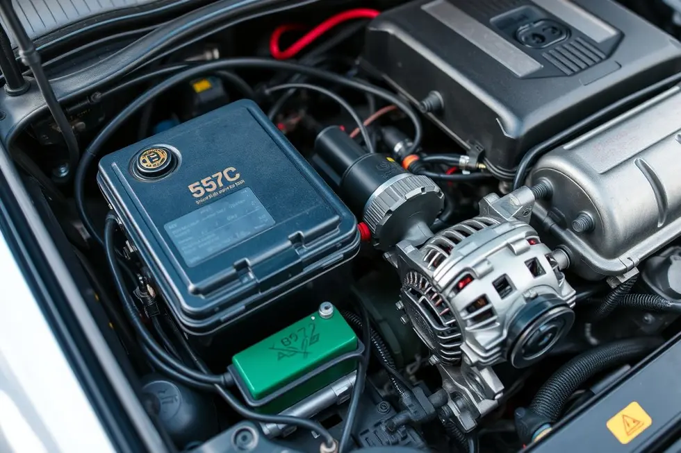 Visão detalhada do sistema elétrico automotivo.